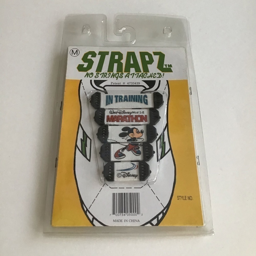 LAST 1! Disney Marathon Shoelaces Strapz No String SET OF 10 ADULT Medium NEW - Picture 10 of 12